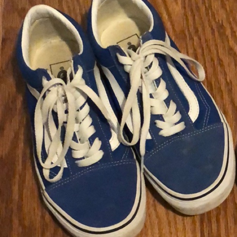 Blue vans! Very cute and trendy